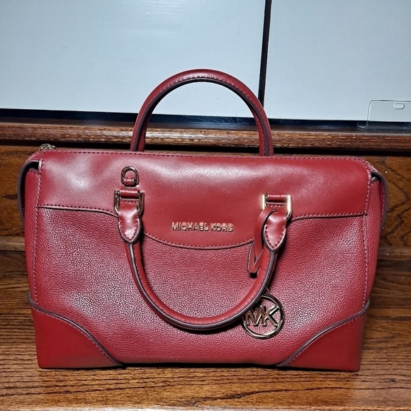 MICHAEL Michael Kors Burgundy Maya Satchel Large Size